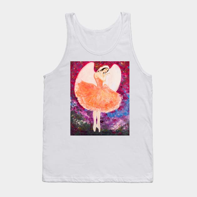 Angel Ballerina Tank Top by NataliaShchip